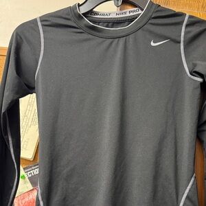 Nike Black Long Sleeve Pro Combat  Compression Shirt